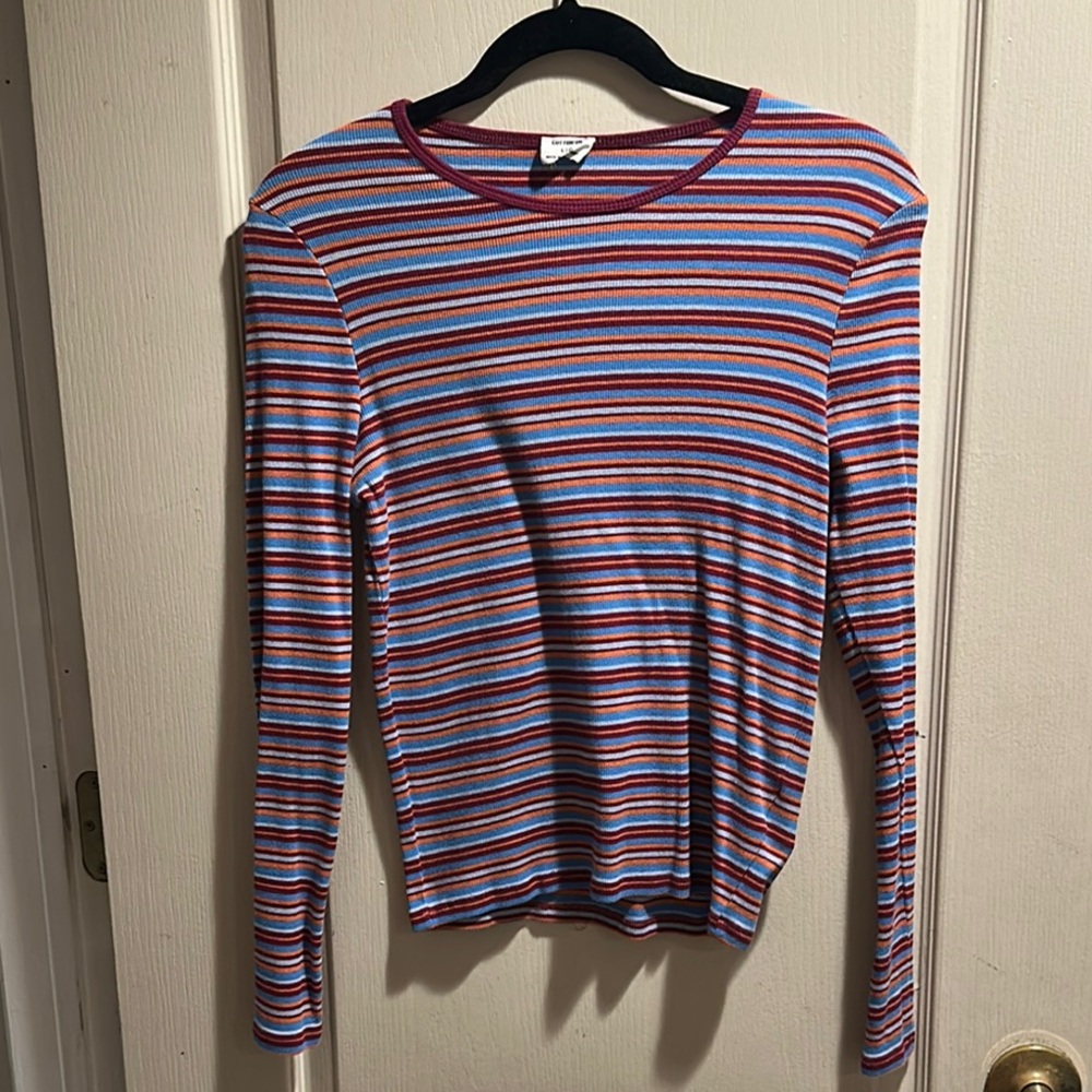 Striped Long Sleeve Top